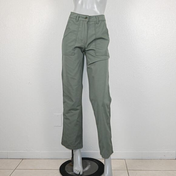 Deus Ex Machina Women's Mona Ripstop Pants in Lichen Green size Small NWT - Picture 1 of 13